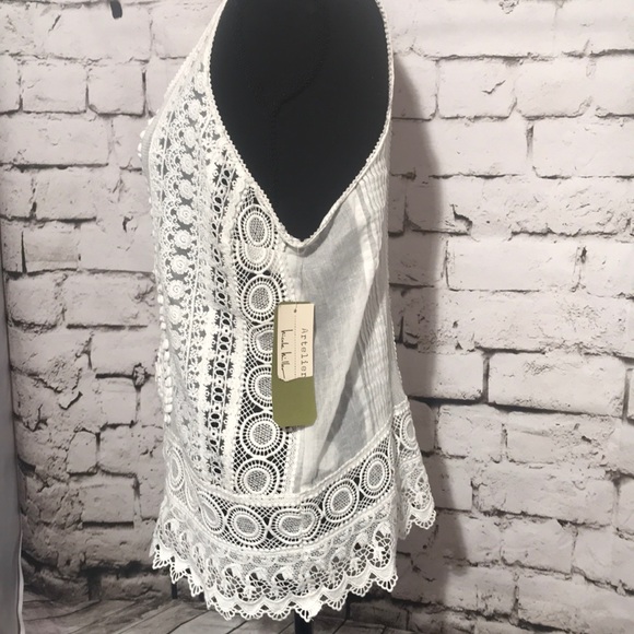 🆕Nicole Miller Artelier Boho Tank, Size S - Picture 2 of 4